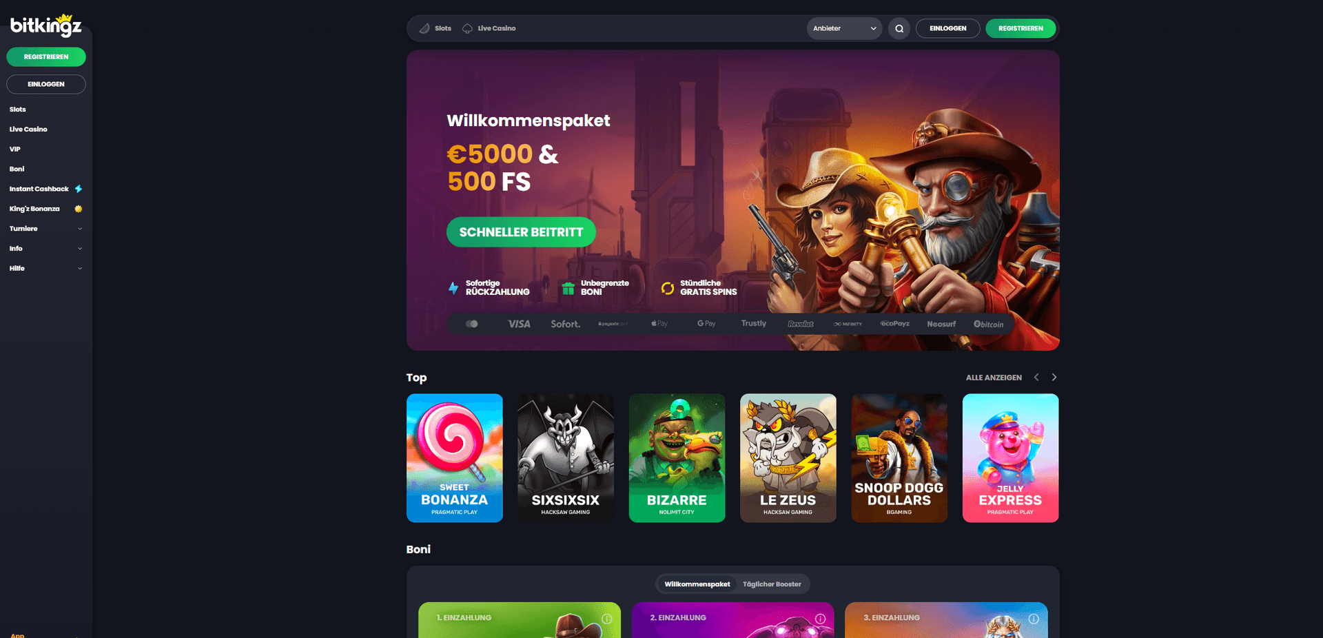 Bitkingz Ausländ Online Casino